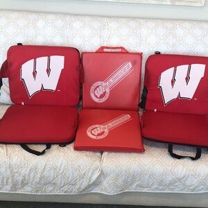 Wisconsin Badger Stadium Seats & Cushions Bundle Please Read